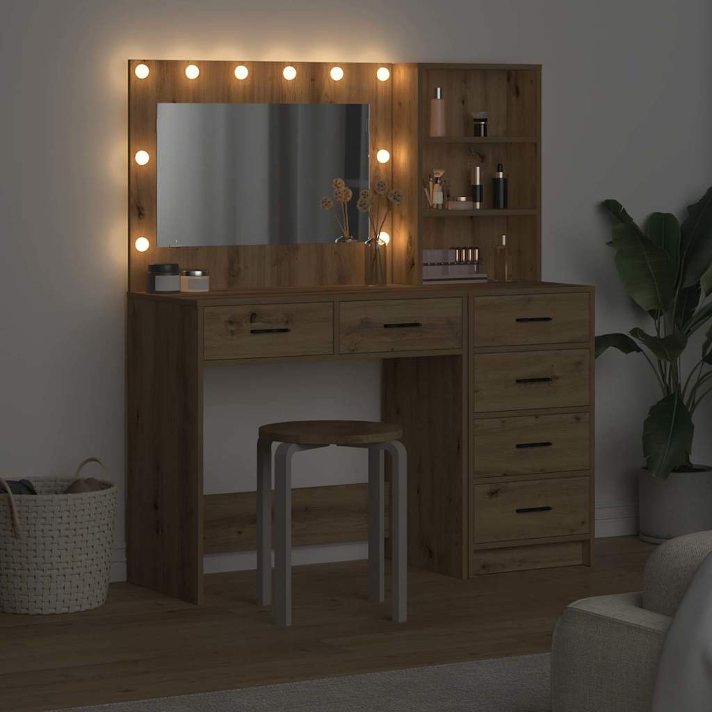 vidaXL Toaletka Brązowy 78,5 x 41 x 135 cm Materiał drewnopochodny