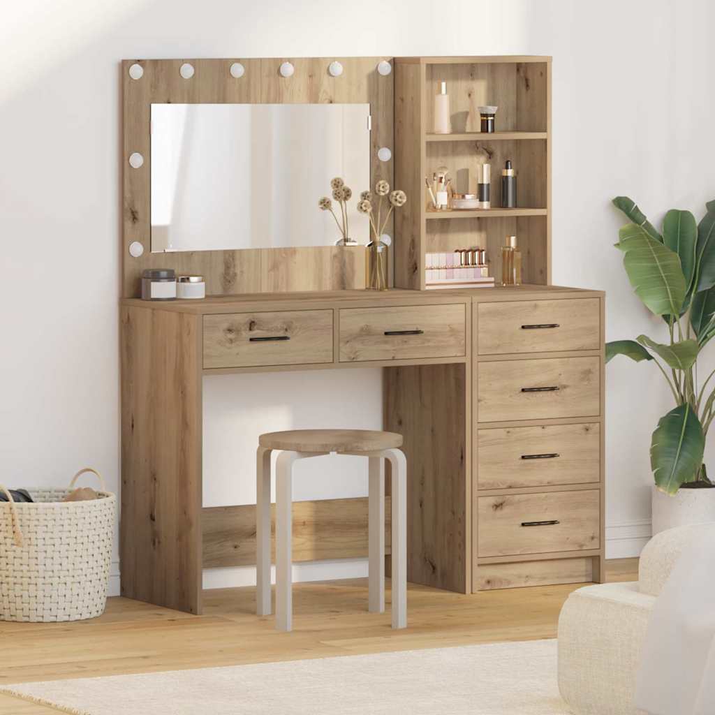 vidaXL Toaletka Brązowy 78,5 x 41 x 135 cm Materiał drewnopochodny
