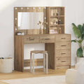 vidaXL Toaletka Brązowy 78,5 x 41 x 135 cm Materiał drewnopochodny