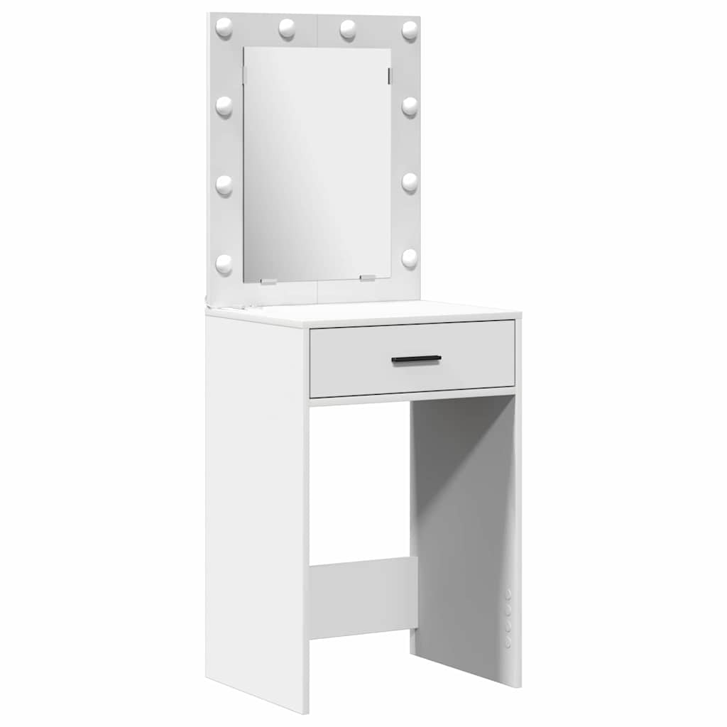vidaXL Toaletka 2 pcs Biały 50 x 41 x 135 cm Materiał drewnopochodny