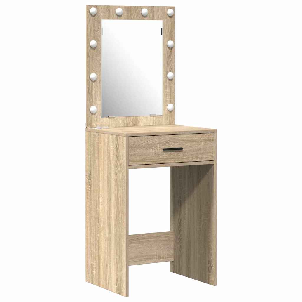 vidaXL Toaletka 2 pcs Brązowy 50 x 41 x 135 cm Materiał drewnopochodny