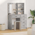 vidaXL Toaletka 2 pcs Szary 50 x 41 x 135 cm Materiał drewnopochodny