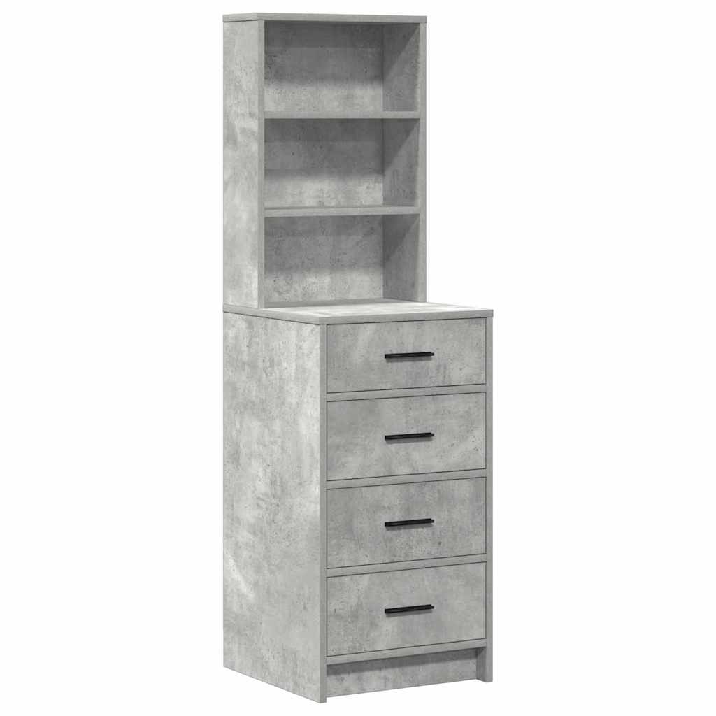 vidaXL Toaletka 2 pcs Szary 50 x 41 x 135 cm Materiał drewnopochodny