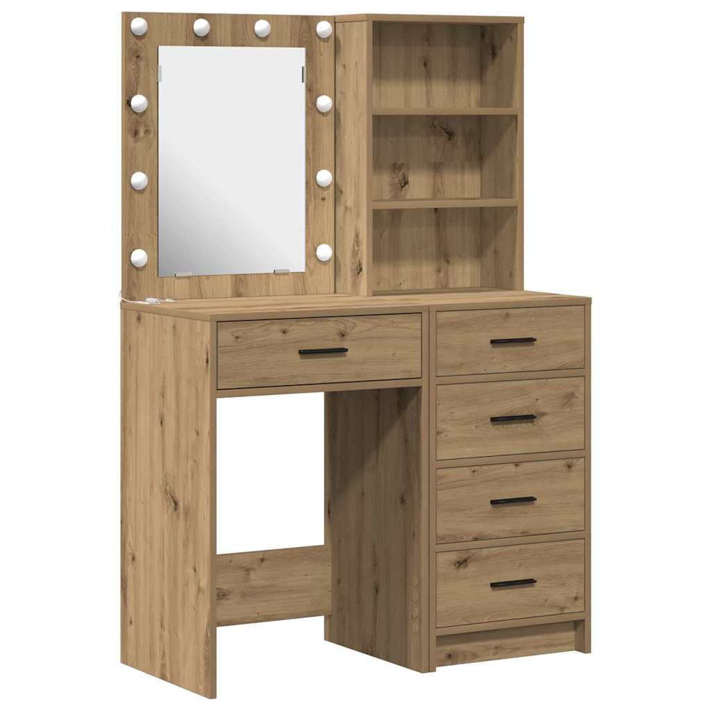 vidaXL Toaletka 2 pcs Brązowy 50 x 41 x 135 cm Materiał drewnopochodny