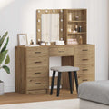 vidaXL Toaletka 3 szt. Brązowy 40 x 41 x 135 cm Drewno inżynieryjne