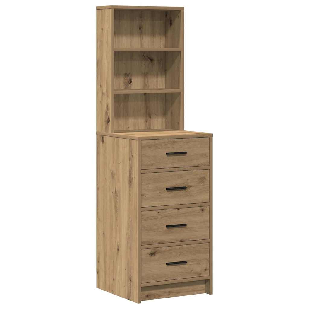 vidaXL Toaletka 3 szt. Brązowy 40 x 41 x 135 cm Drewno inżynieryjne