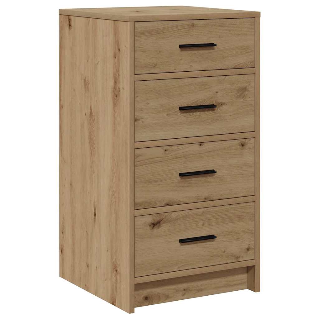 vidaXL Toaletka 3 szt. Brązowy 40 x 41 x 135 cm Drewno inżynieryjne