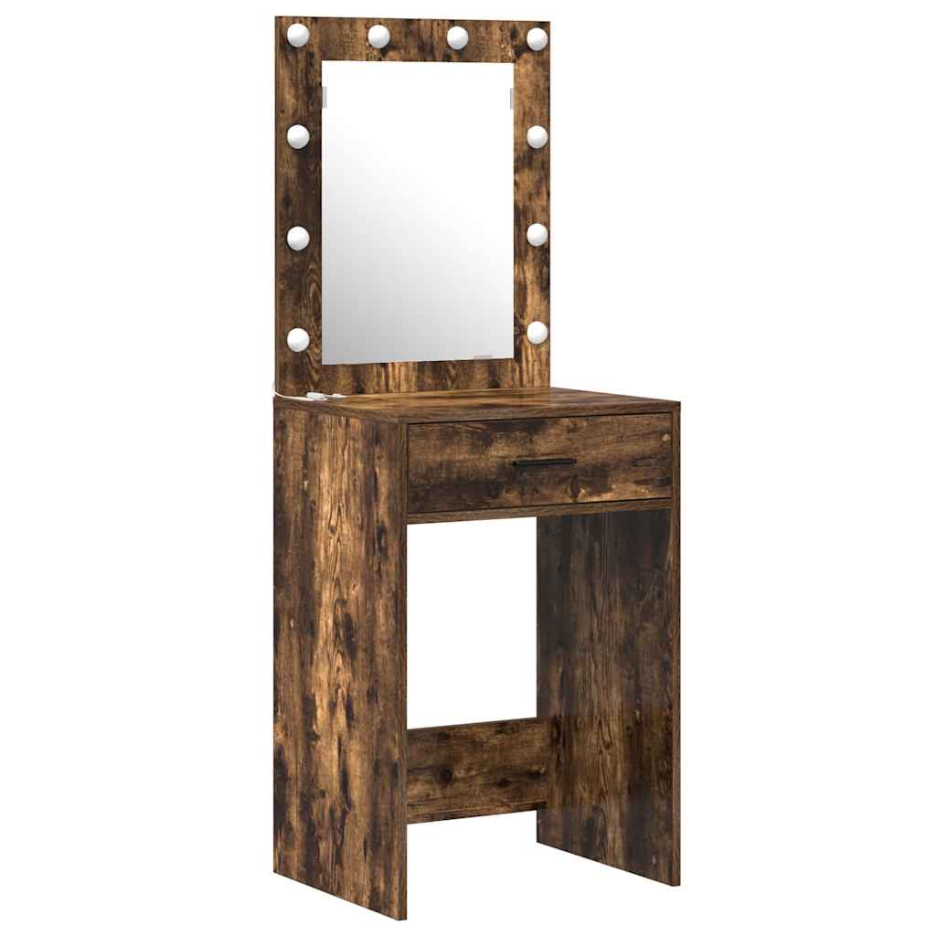 vidaXL Toaletka 2 pcs Brązowy 50 x 41 x 135 cm Materiał drewnopochodny