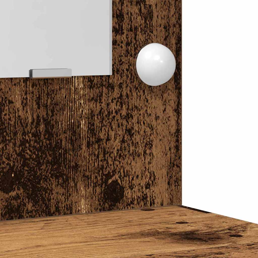 vidaXL Toaletka 2 pcs Brązowy 50 x 41 x 135 cm Materiał drewnopochodny