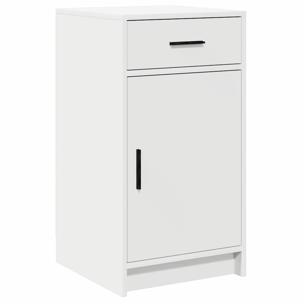 vidaXL Toaletka z szufladą 3 pcs Biały Materiał drewnopochodny