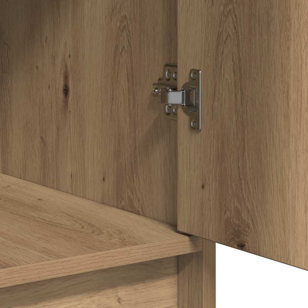 vidaXL Toaletka z szufladą 3 pcs Brązowy Materiał drewnopochodny