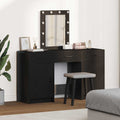 vidaXL Toaletka Czarny 50 x 41 x 135 cm Materiał drewnopochodny