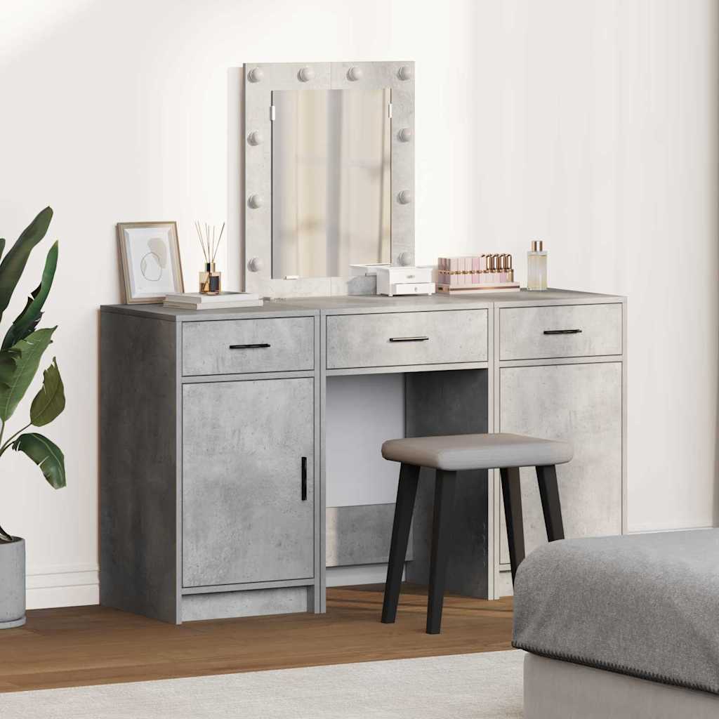 vidaXL Toaletka Szary 50 x 41 x 135 cm Materiał drewnopochodny