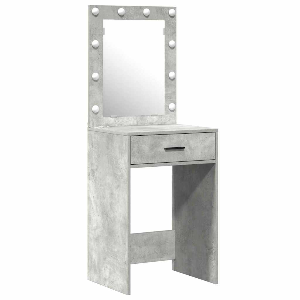 vidaXL Toaletka Szary 50 x 41 x 135 cm Materiał drewnopochodny