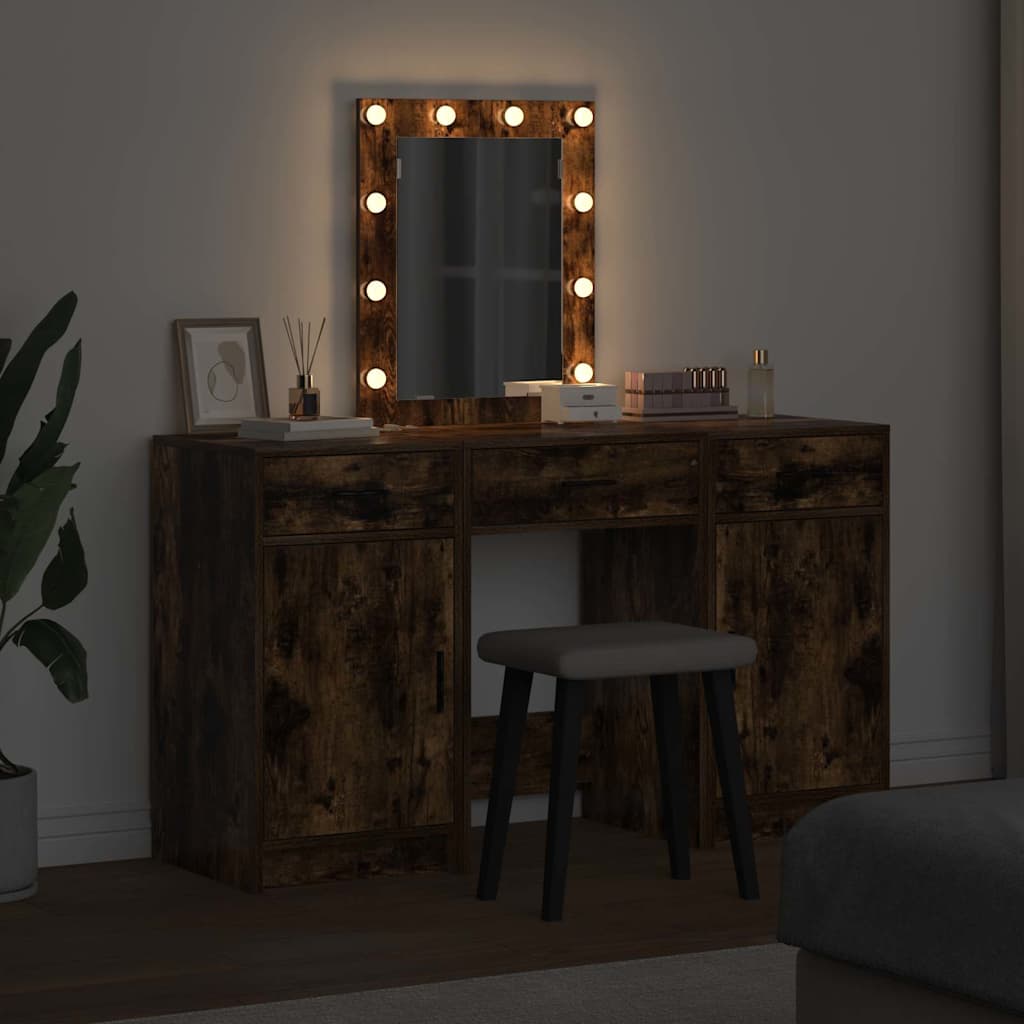 vidaXL Toaletka Brązowy 50 x 41 x 135 cm Materiał drewnopochodny