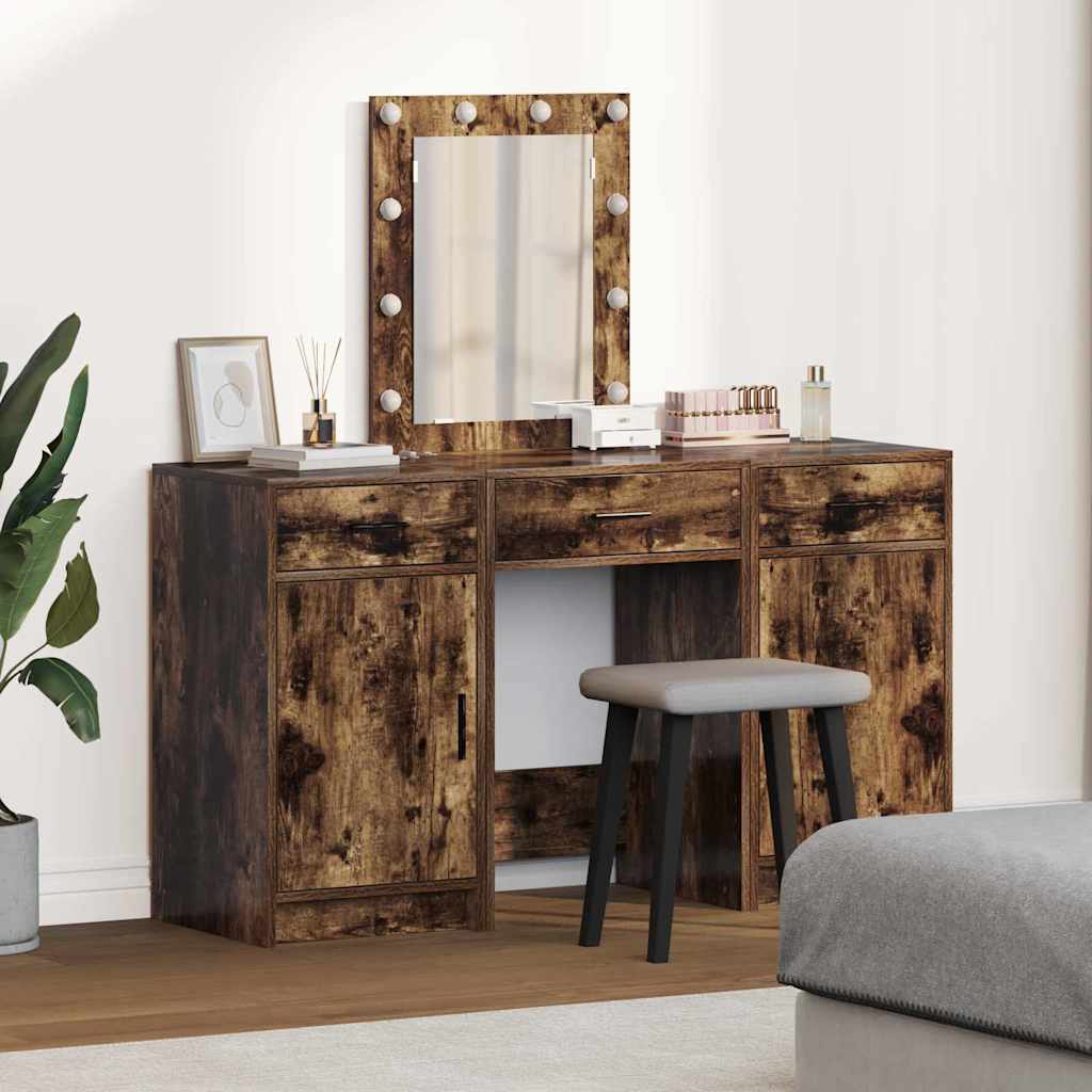 vidaXL Toaletka Brązowy 50 x 41 x 135 cm Materiał drewnopochodny