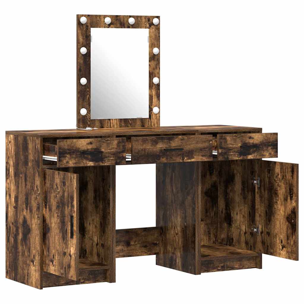 vidaXL Toaletka Brązowy 50 x 41 x 135 cm Materiał drewnopochodny