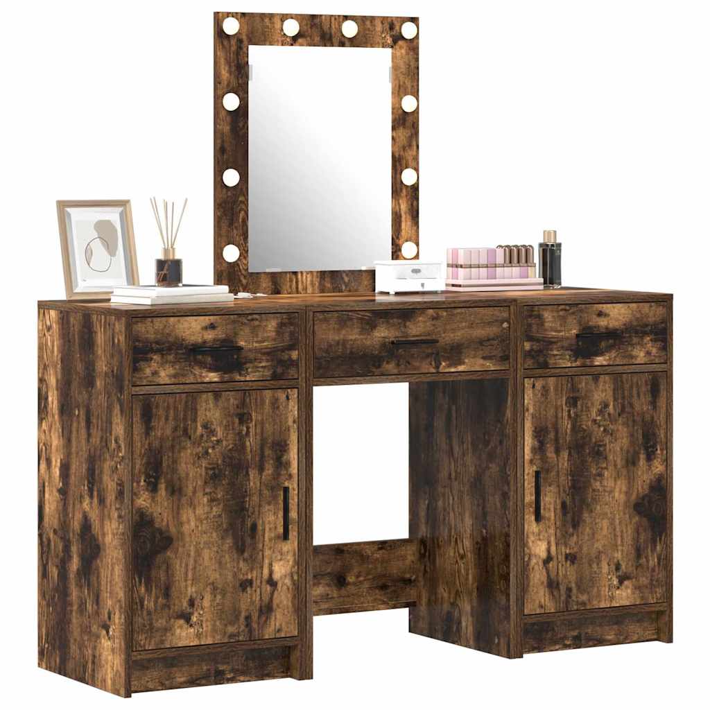 vidaXL Toaletka Brązowy 50 x 41 x 135 cm Materiał drewnopochodny