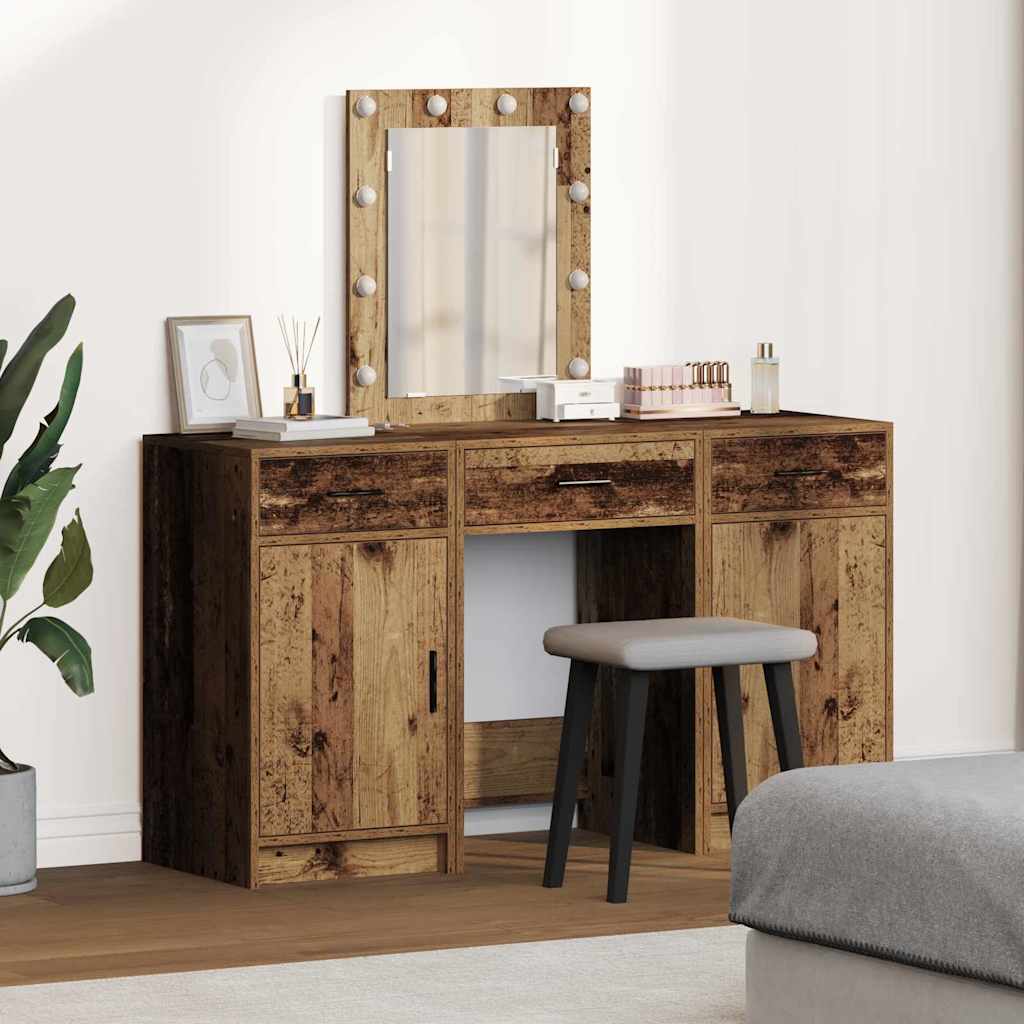 vidaXL Toaletka Brązowy 50 x 41 x 135 cm Materiał drewnopochodny