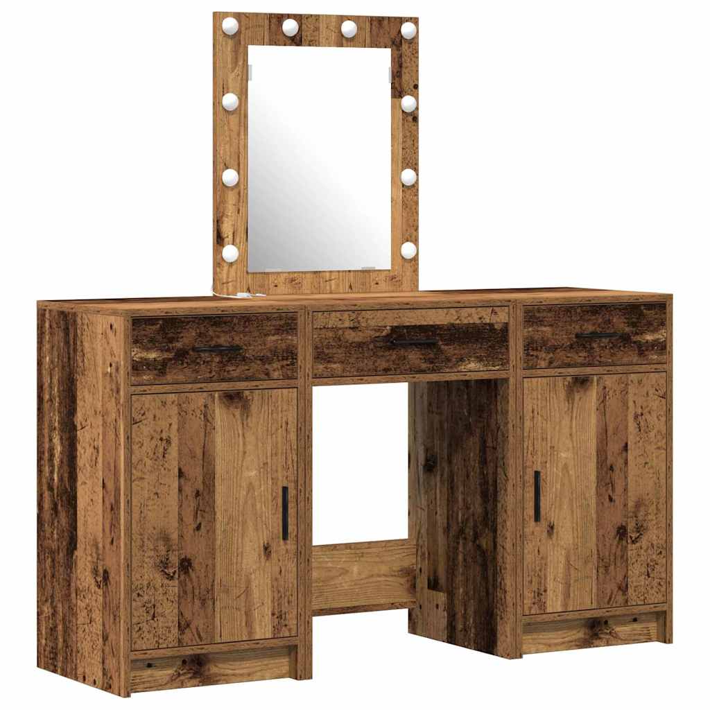 vidaXL Toaletka Brązowy 50 x 41 x 135 cm Materiał drewnopochodny