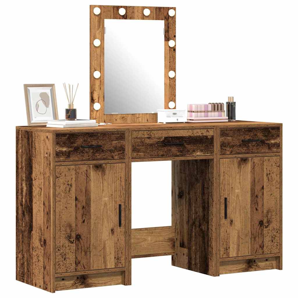 vidaXL Toaletka Brązowy 50 x 41 x 135 cm Materiał drewnopochodny