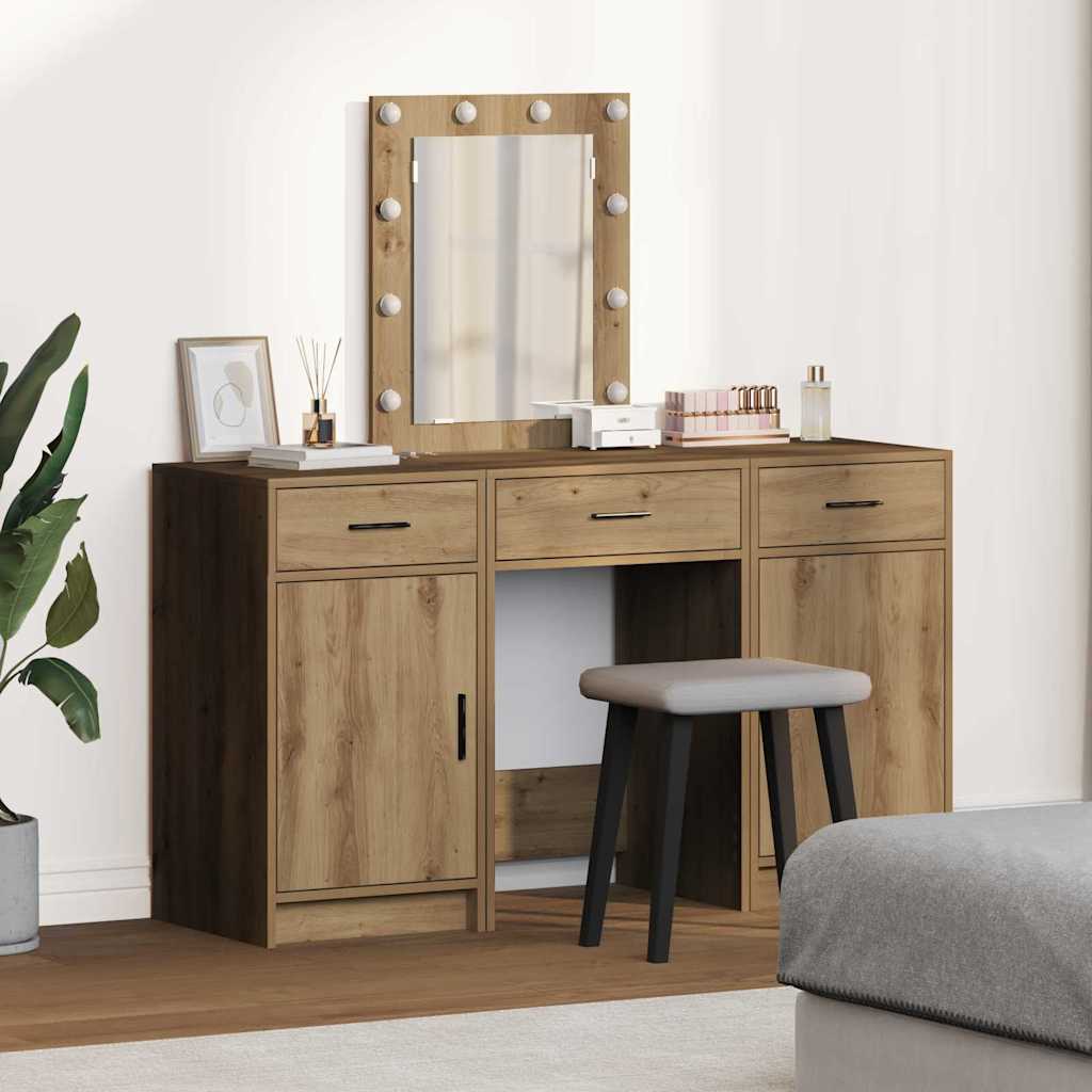 vidaXL Toaletka Brązowy 50 x 41 x 135 cm Materiał drewnopochodny