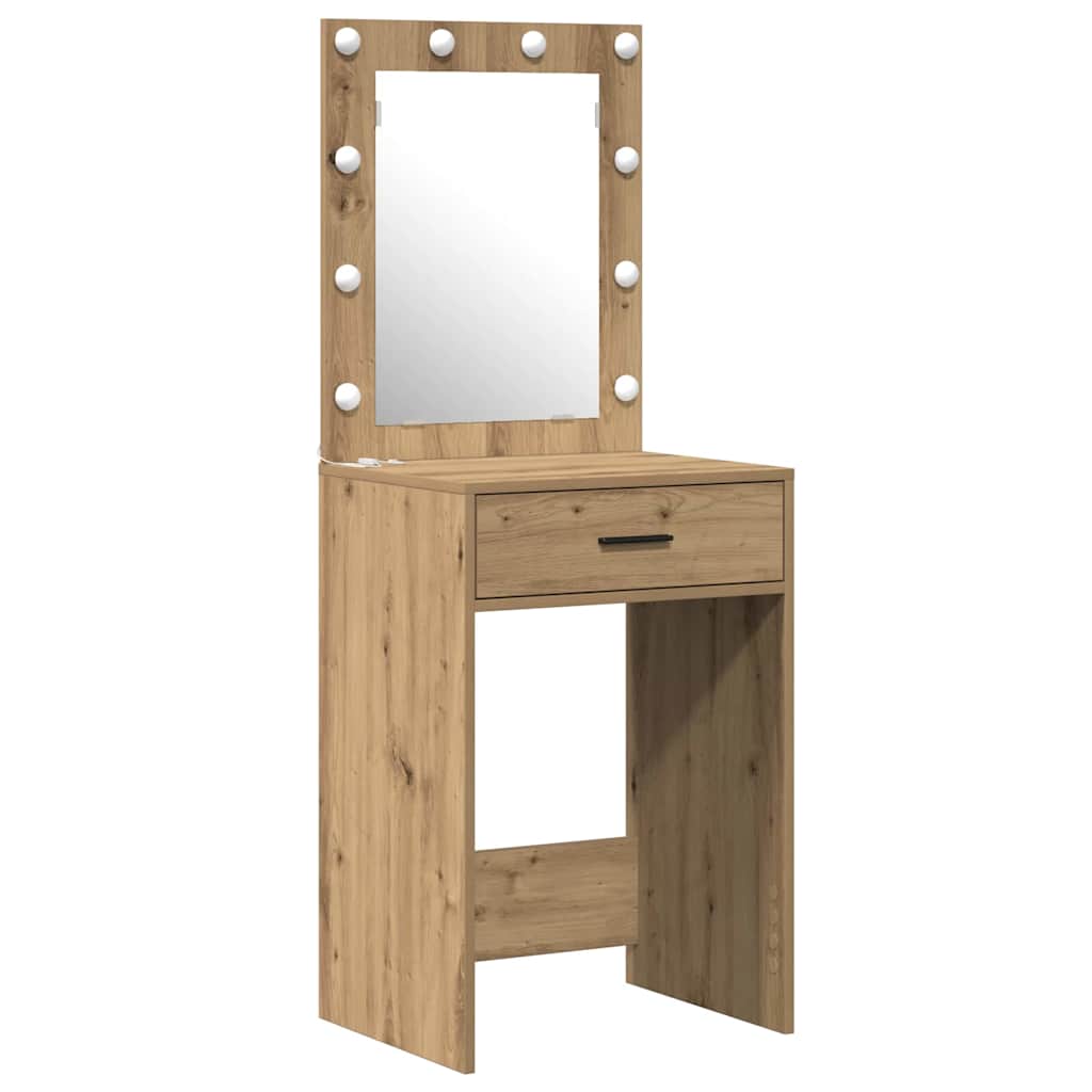 vidaXL Toaletka Brązowy 50 x 41 x 135 cm Materiał drewnopochodny