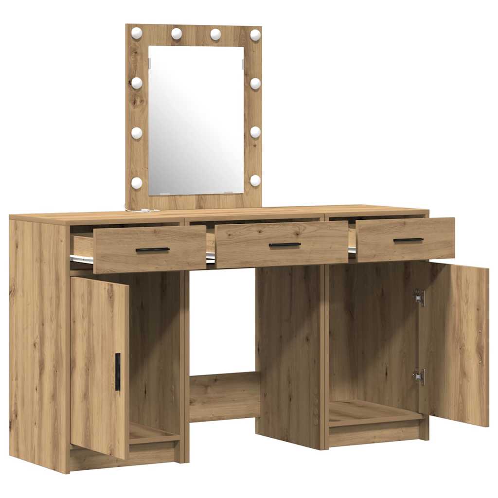 vidaXL Toaletka Brązowy 50 x 41 x 135 cm Materiał drewnopochodny