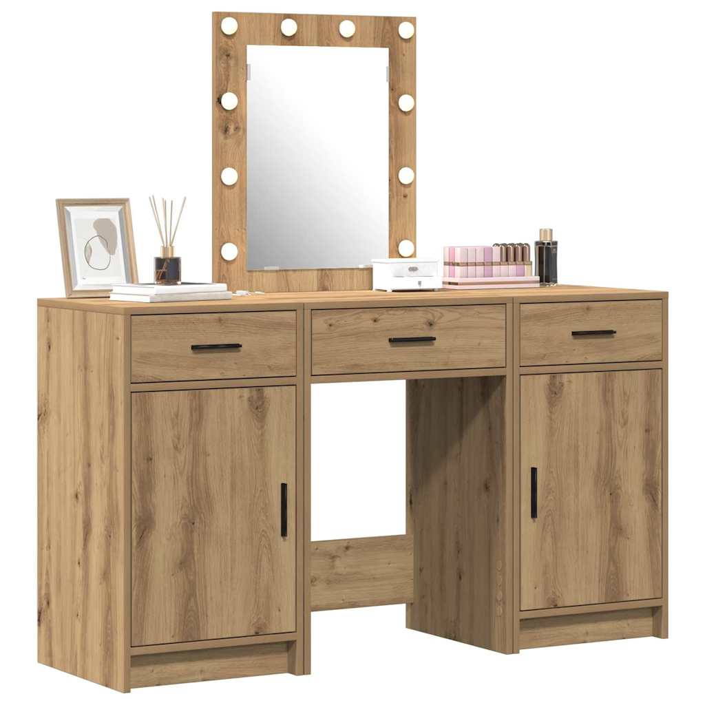 vidaXL Toaletka Brązowy 50 x 41 x 135 cm Materiał drewnopochodny
