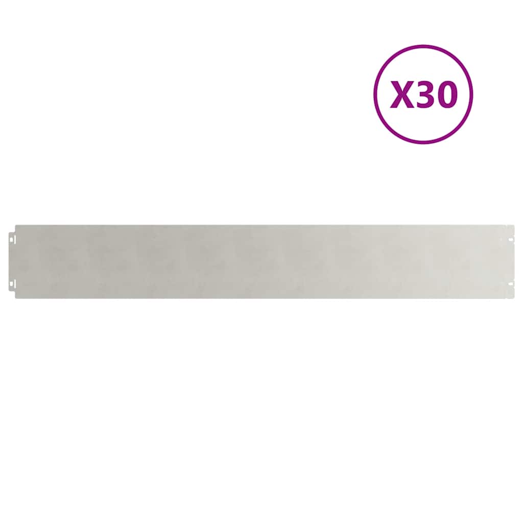 vidaXL Krawężnik do trawnika 30 szt. 15 x 103 cm Stal nierdzewna
