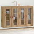 vidaXL Szafki ścienne 2 pcs Dąb rzemieślniczy 69,5 x 34 x 90 cm