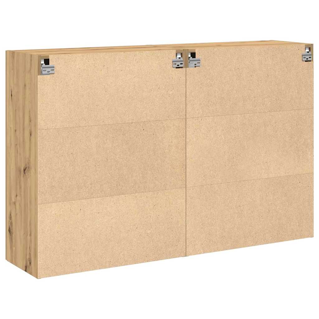 vidaXL Szafki ścienne 2 pcs Dąb rzemieślniczy 69,5 x 34 x 90 cm