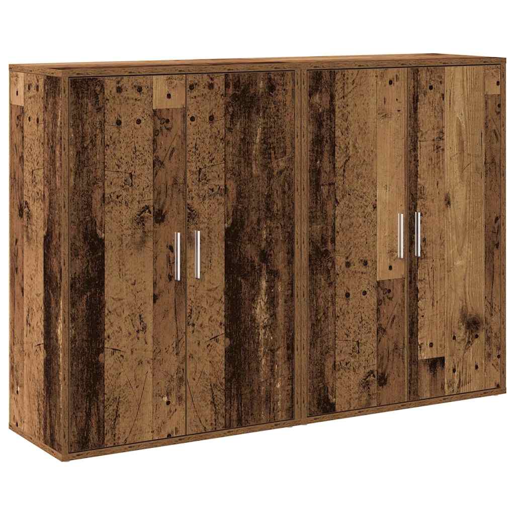 vidaXL Bufet 2 pcs Stare drewno 60 x 31 x 84 cm