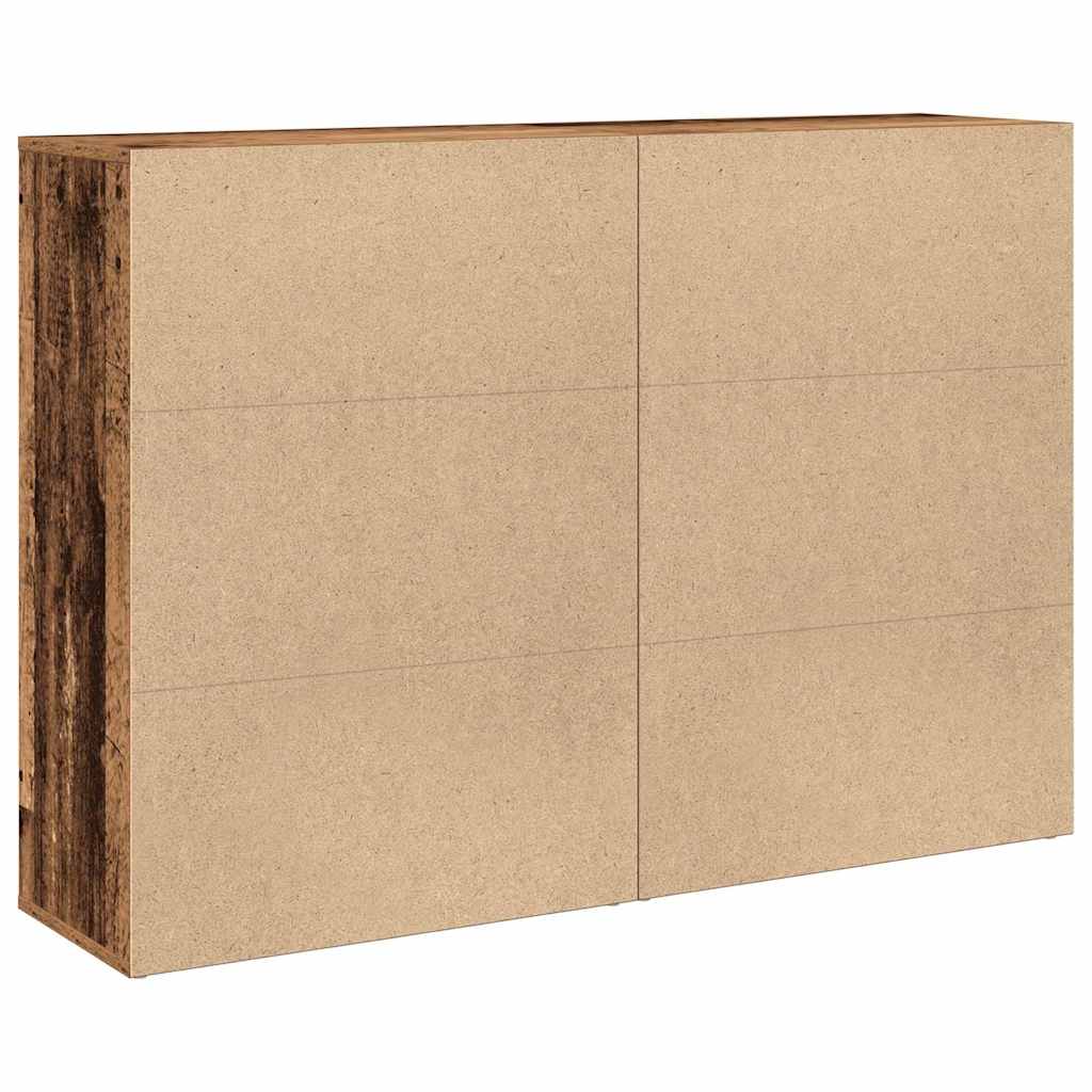 vidaXL Bufet 2 pcs Stare drewno 60 x 31 x 84 cm