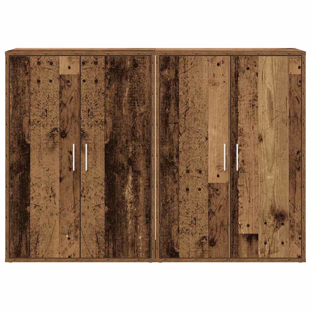 vidaXL Bufet 2 pcs Stare drewno 60 x 31 x 84 cm
