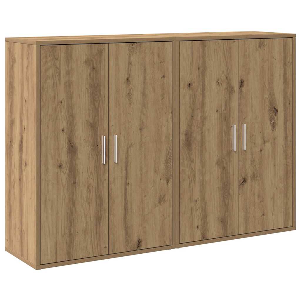 vidaXL Bufet 2 pcs Dąb rzemieślniczy 60 x 31 x 84 cm