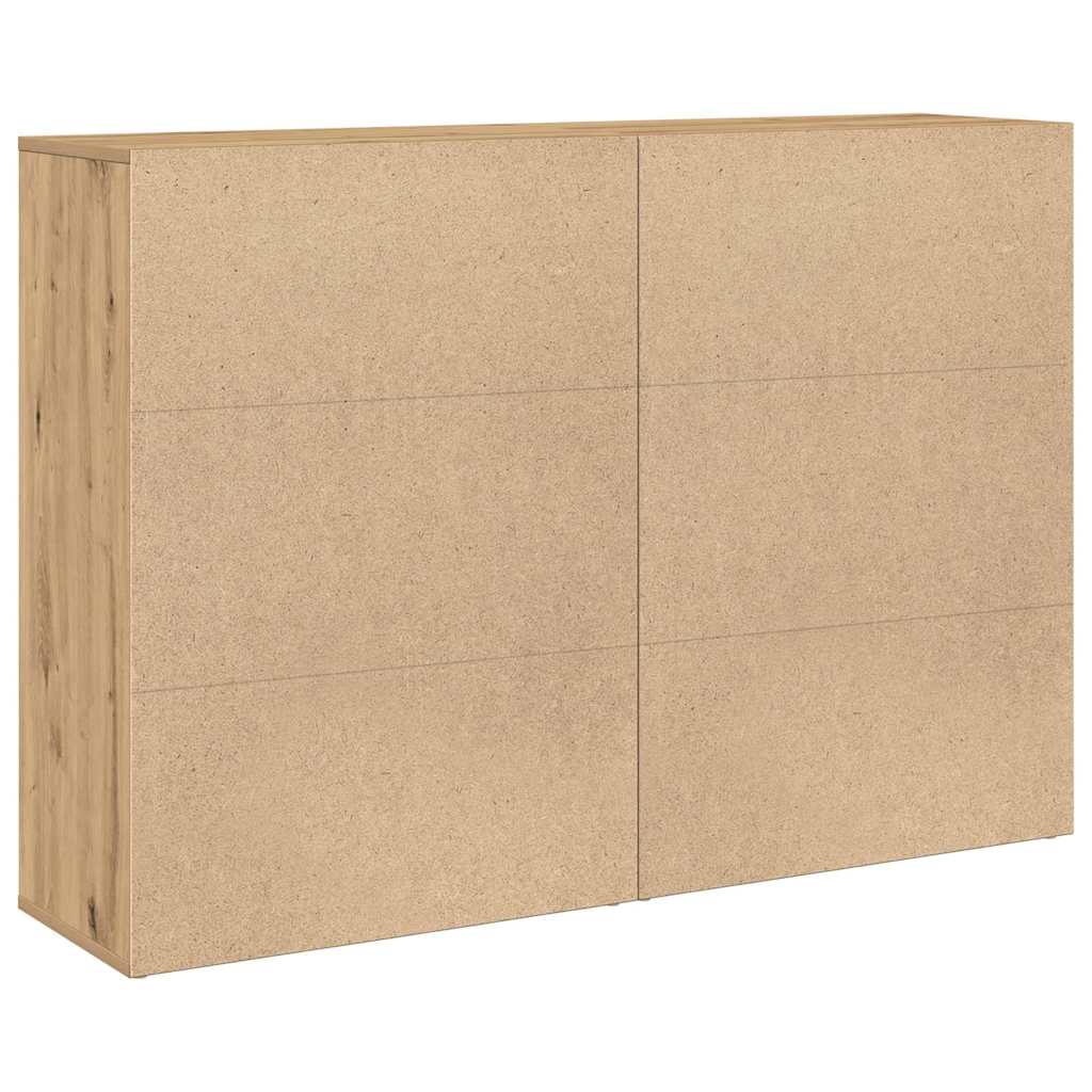 vidaXL Bufet 2 pcs Dąb rzemieślniczy 60 x 31 x 84 cm