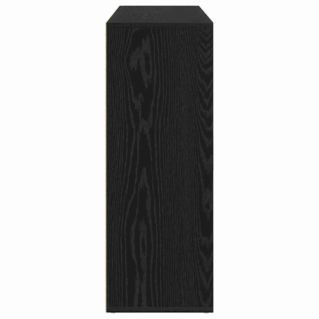 vidaXL Bufet 2 pcs Czarny Dąb 60 x 31 x 84 cm Materiał drewnopochodny