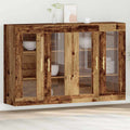 vidaXL Szafki ścienne 2 pcs Stare drewno 69,5 x 34 x 90 cm