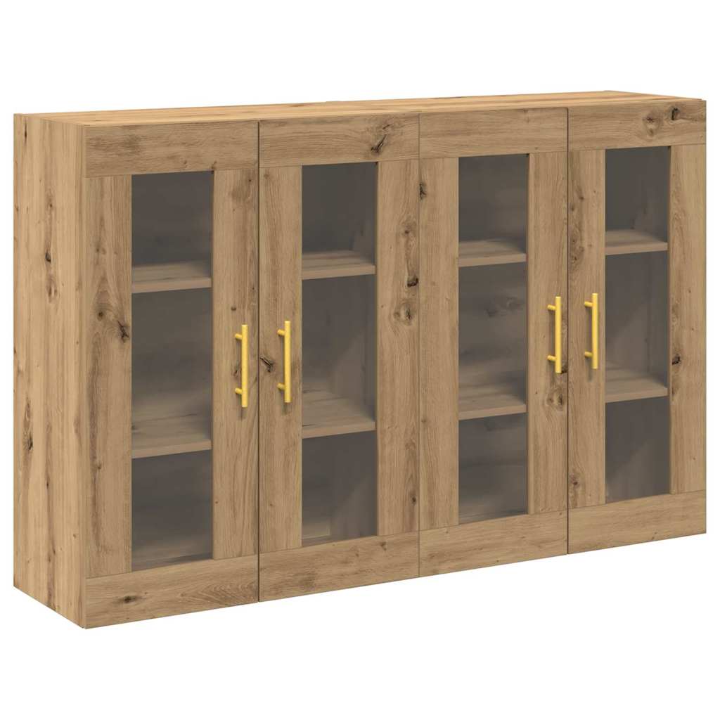 vidaXL Szafki ścienne 2 pcs Dąb rzemieślniczy 69,5 x 34 x 90 cm
