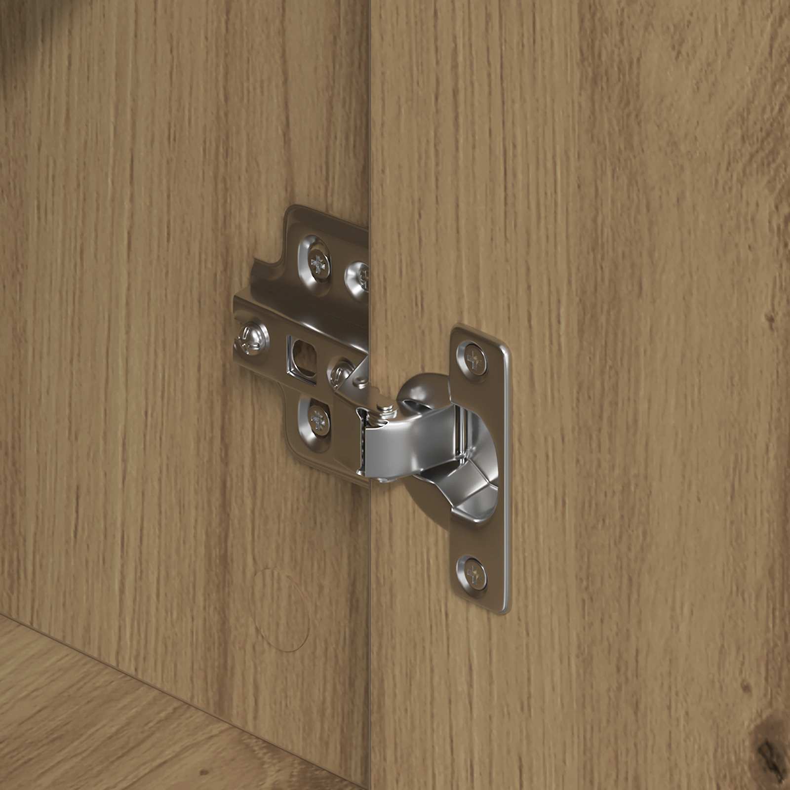 vidaXL Bufet 2 pcs Dąb rzemieślniczy 79 x 38 x 80 cm