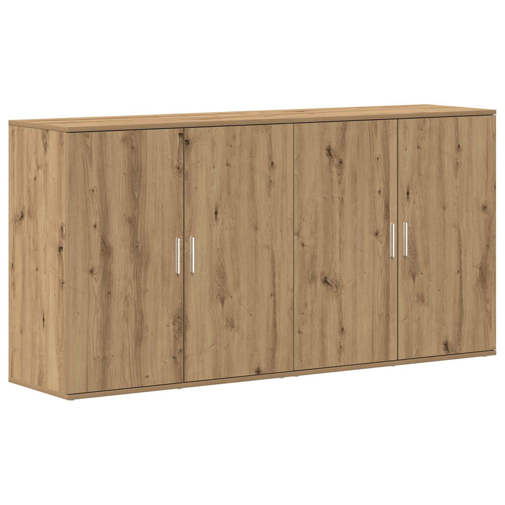 vidaXL Bufet 2 pcs Dąb rzemieślniczy 79 x 38 x 80 cm