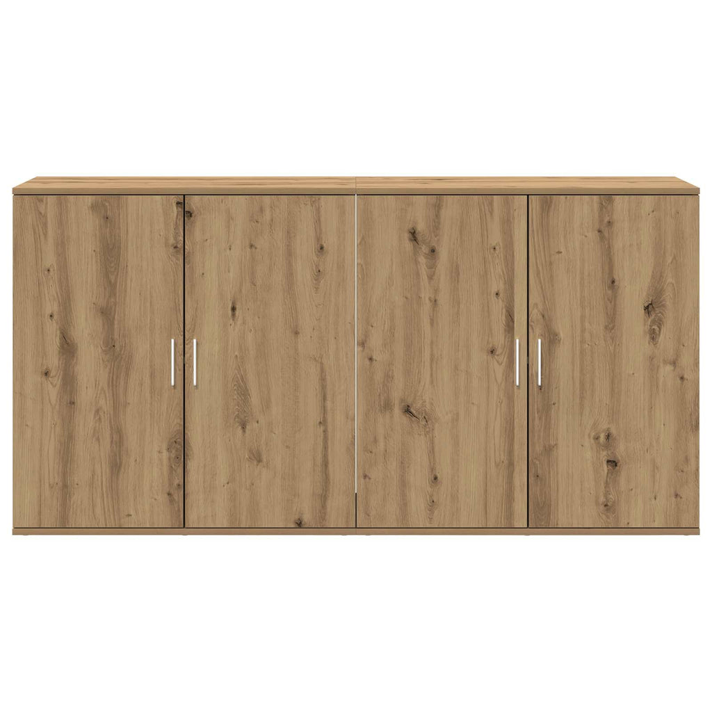 vidaXL Bufet 2 pcs Dąb rzemieślniczy 79 x 38 x 80 cm
