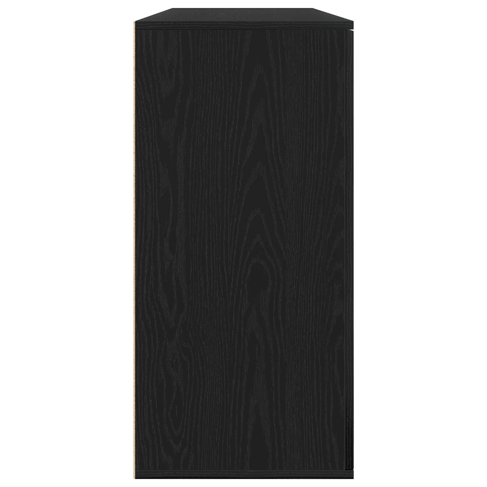vidaXL Bufet 2 pcs Czarny Dąb 79 x 38 x 80 cm Materiał drewnopochodny