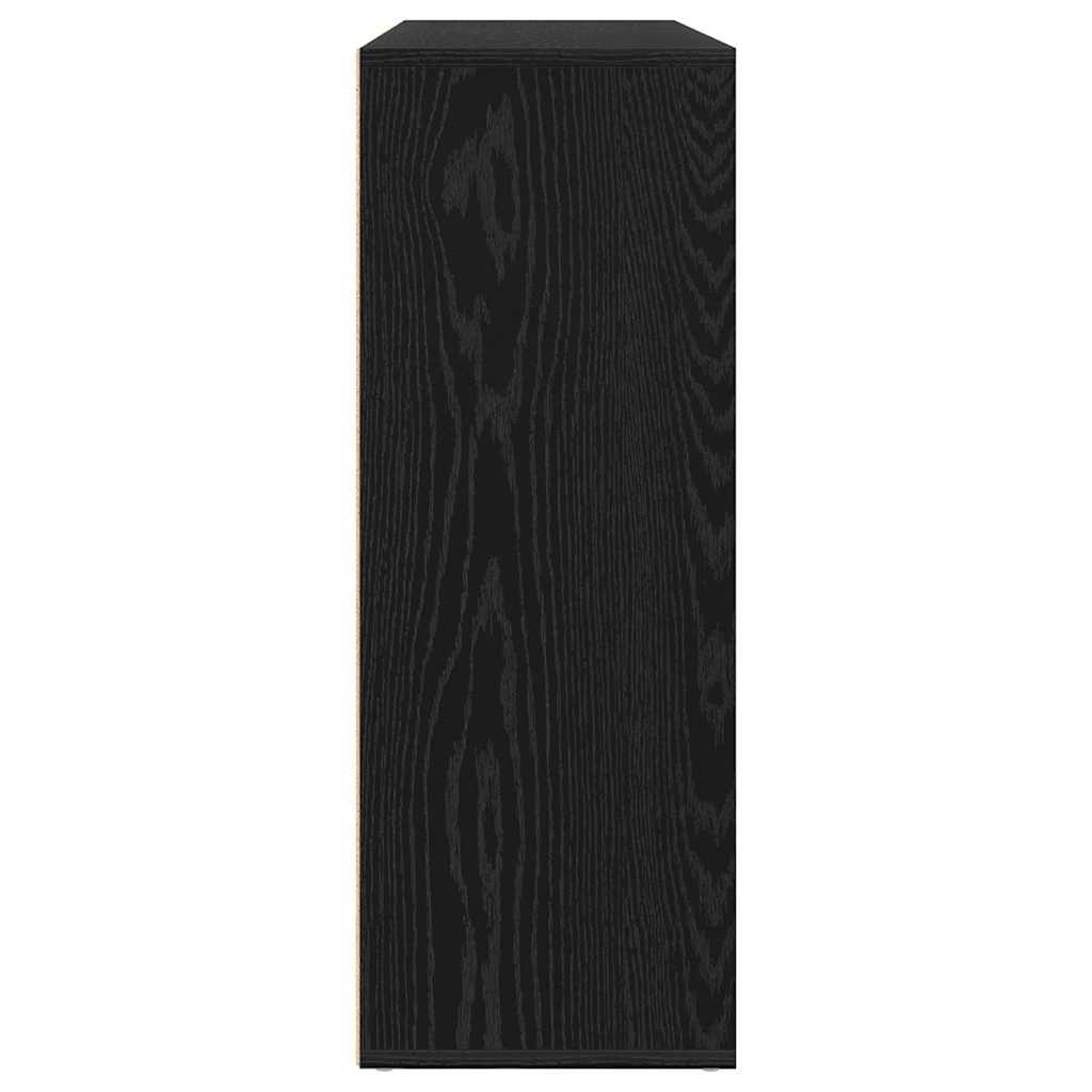 vidaXL Bufet 2 pcs Czarny Dąb 60 x 31 x 84 cm Materiał drewnopochodny
