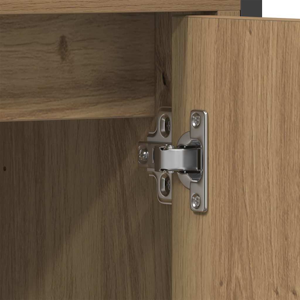 vidaXL Zestaw mebli łazienkowych 2 pcs Brązowy Materiał drewnopochodny