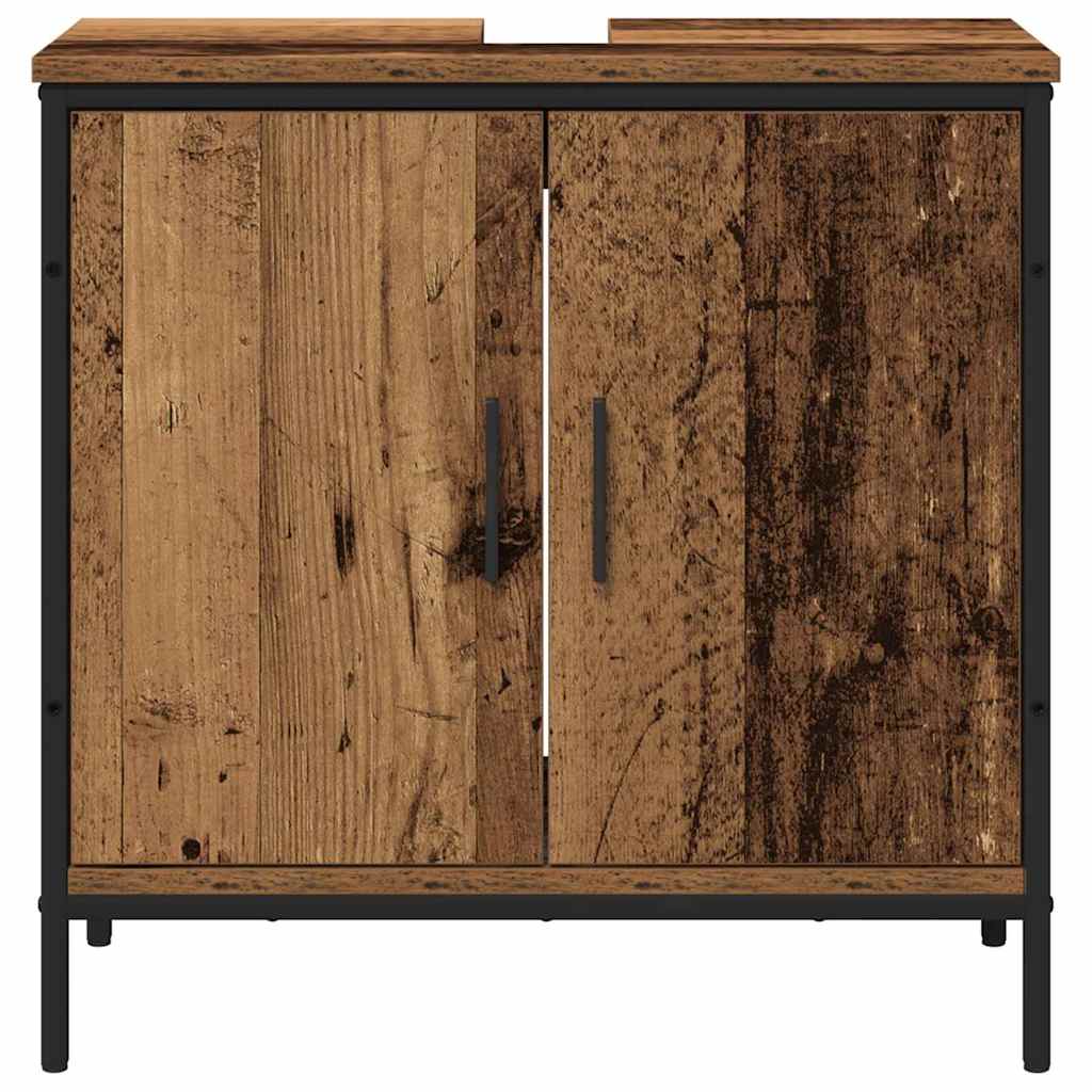 vidaXL Zestaw mebli łazienkowych 2 pcs Brązowy Materiał drewnopochodny