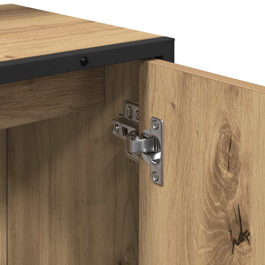 vidaXL Zestaw mebli łazienkowych 2 pcs Brązowy Materiał drewnopochodny