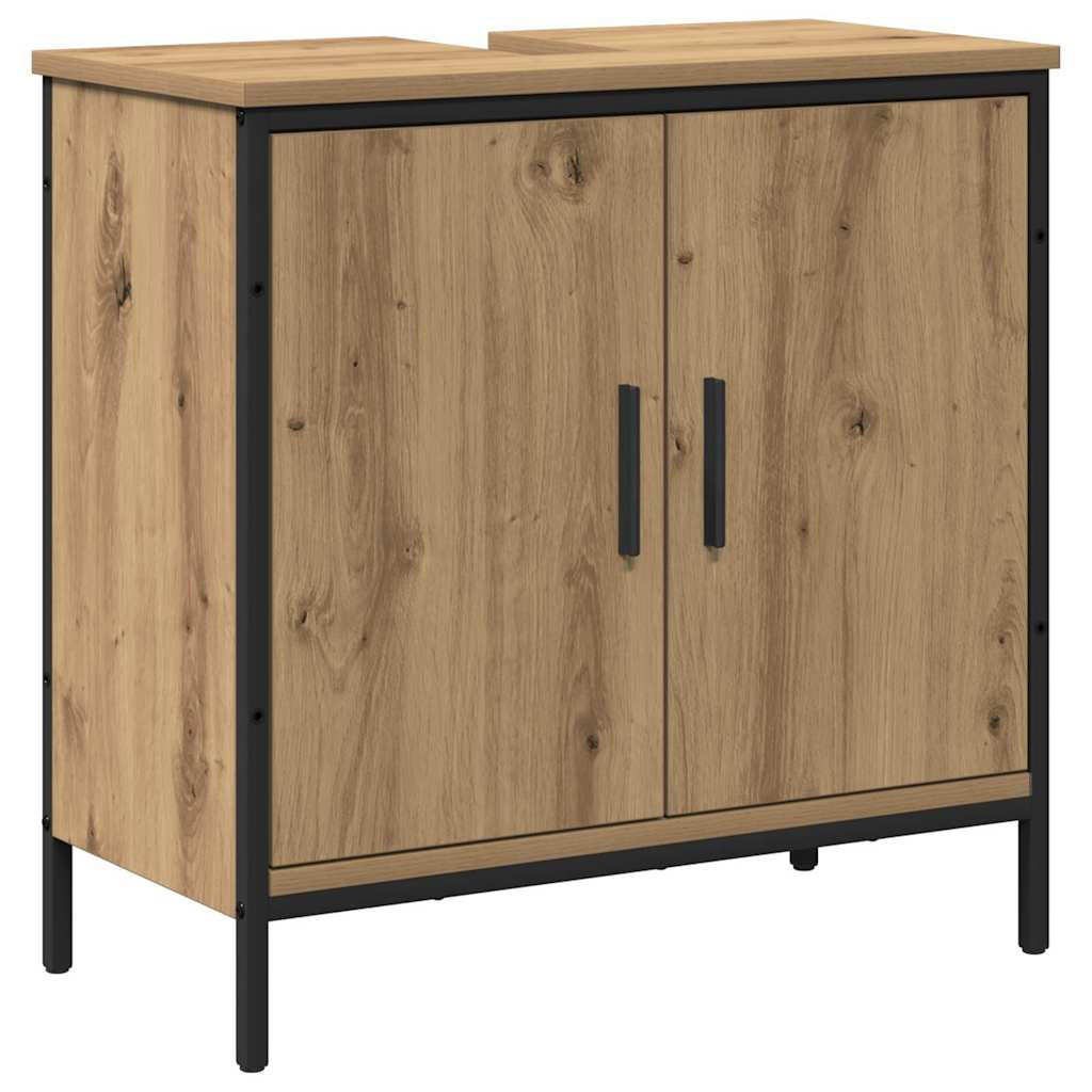 vidaXL Zestaw mebli łazienkowych 2 pcs Brązowy Materiał drewnopochodny
