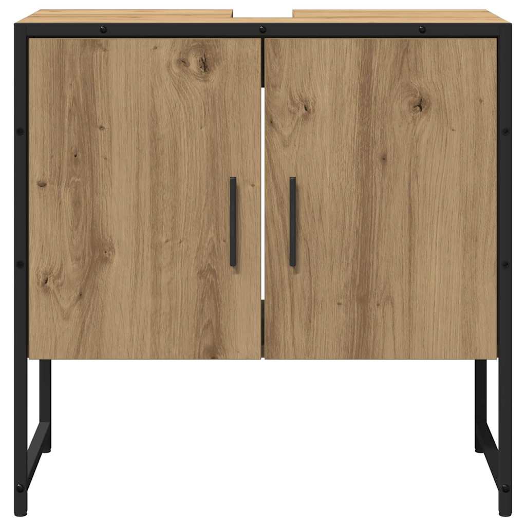vidaXL Zestaw mebli łazienkowych 2 pcs Brązowy Materiał drewnopochodny